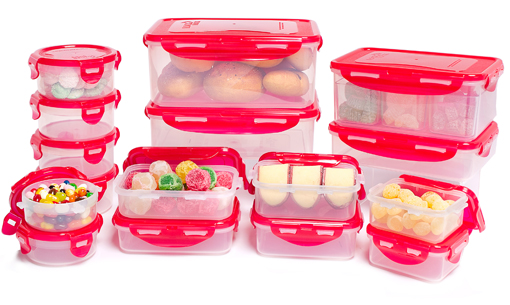 Lock \u0026 Lock 32-Piece Food Storage Container Set BPA-Free With Airtight \u0026 Watertight Seals for ...