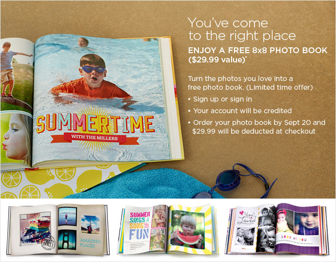 FREE 8X8 Hardcover Photo Book from Shutterfly!