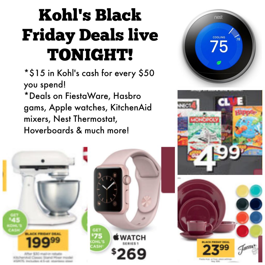 Kohl’s Black Friday Ad Live TONIGHT!