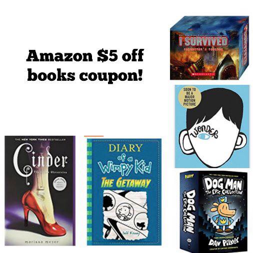 Amazon 5 off books coupon!
